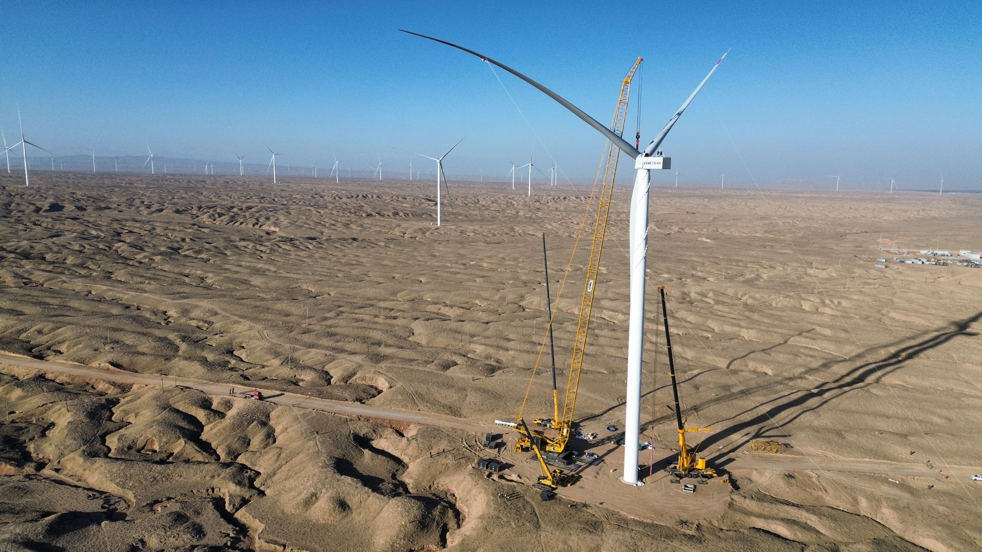 零誤差！XLC18000M助力10萬千瓦風力發電項目首臺風機成功吊裝